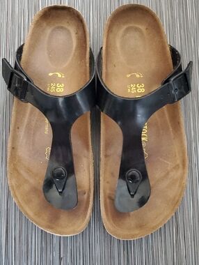Birkenstock Black Thong Sandals for Women